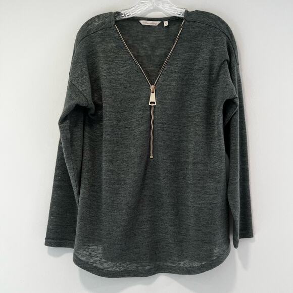 Soft Surroundings Sheer Knit Oversized Green Sweater Size Medium - Picture 1 of 8